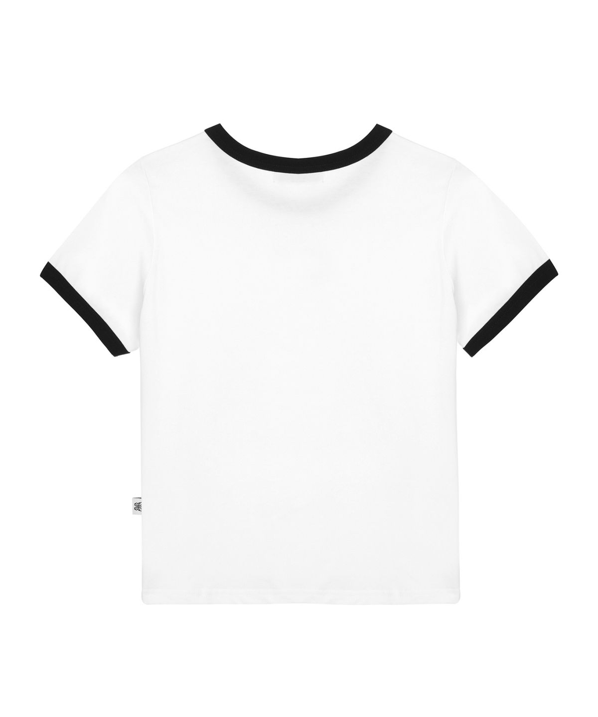 닉앤니콜(NICK&NICOLE) BUTTERFLY CONTRAST RINGER TOP_WHITE BLACK
