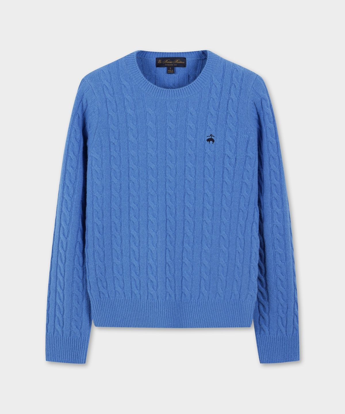 브룩스 브라더스(BROOKS BROTHERS) [여성] 울 케이블 스웨터 (블루) (BBWRWBF401)