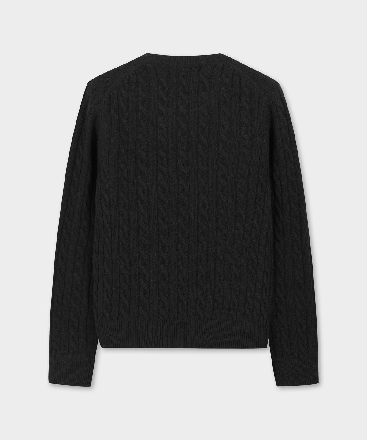 브룩스 브라더스(BROOKS BROTHERS) [여성] 울 케이블 스웨터 (블랙) (BBWRWBF401)