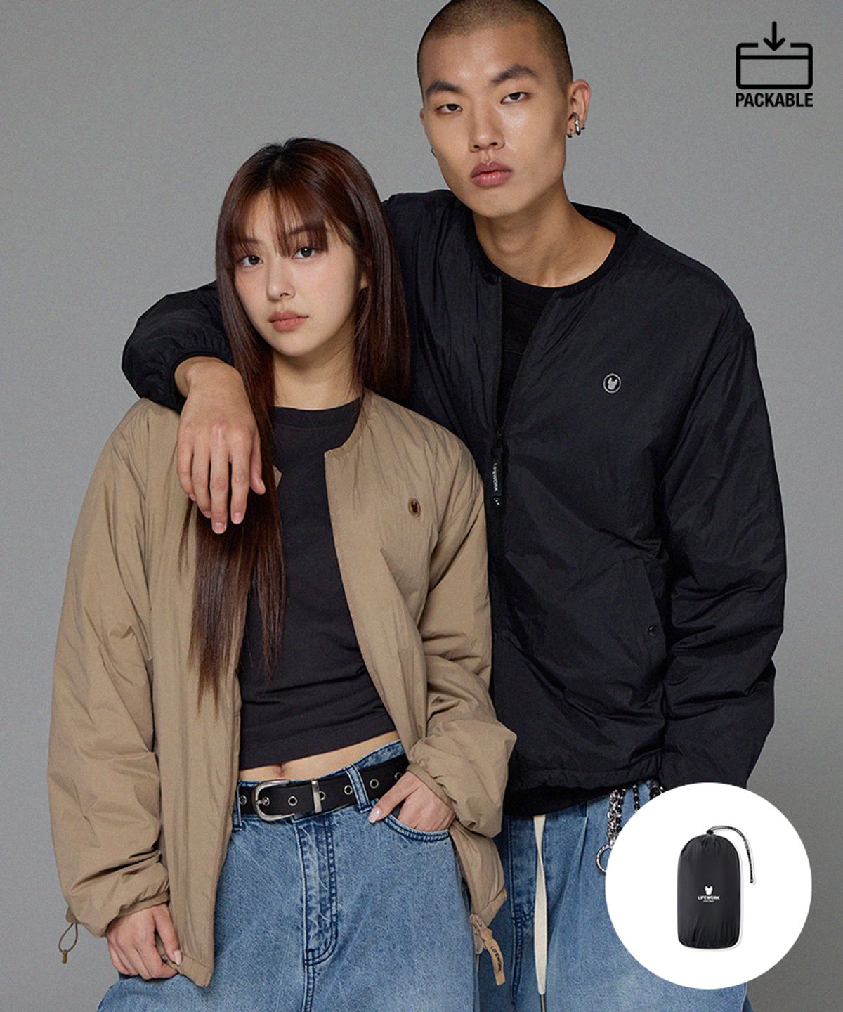 라이프워크(LIFEWORK) 공용) Lite 레이어 패딩 점퍼