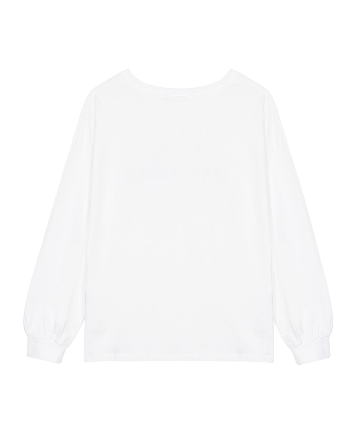 닉앤니콜(NICK&NICOLE) BUTTERFLY SIGNATURE LS TOP_WHITE BURGUNDY