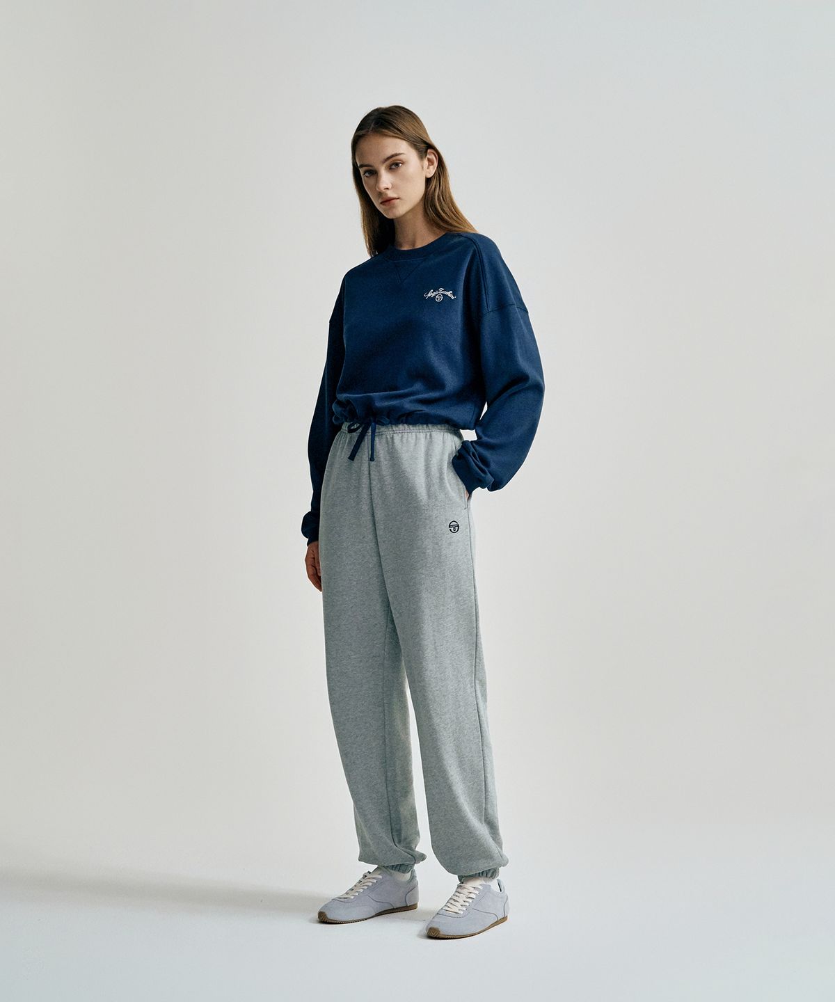 세르지오 타키니(SERGIO TACCHINI) W 프렌치 테리 조거팬츠 (Melange Grey)