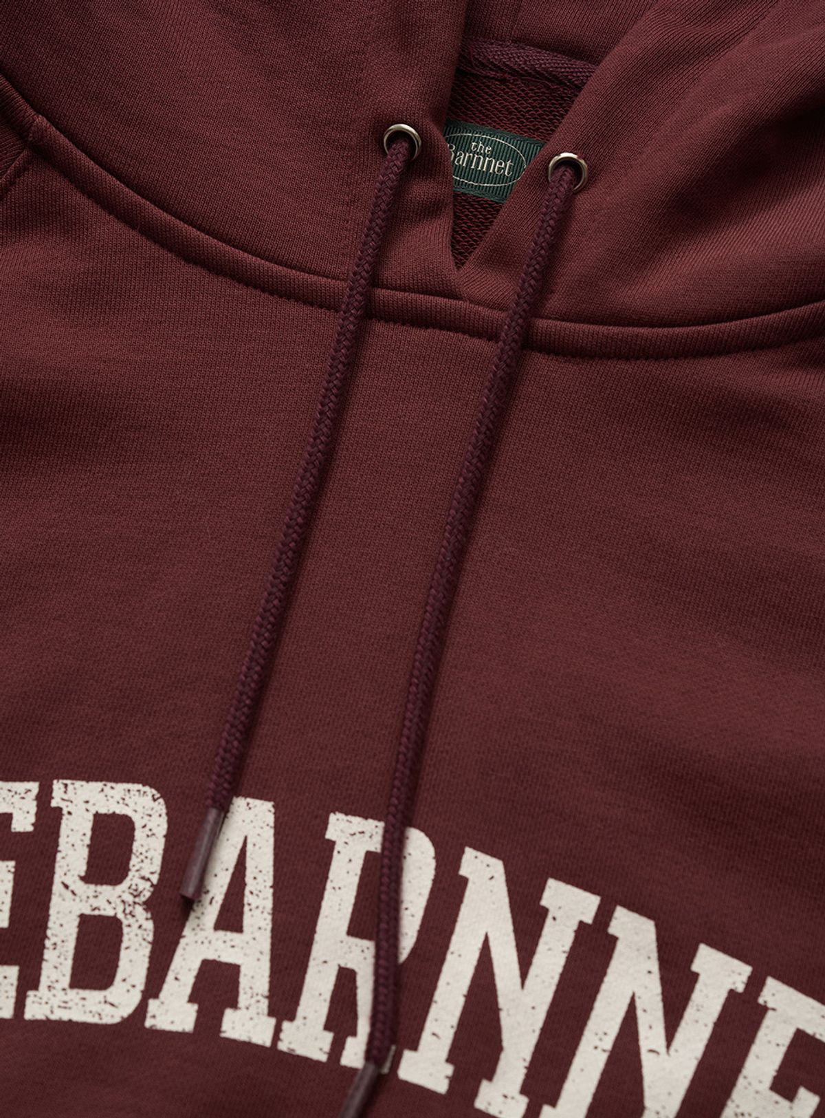 더바넷(THEBARNNET) Oversized Coma Pullover Hoodie_Burgundy