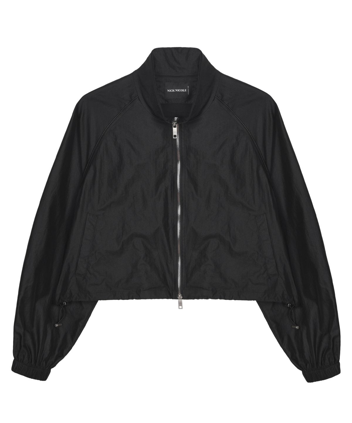 닉앤니콜(NICK&NICOLE) UTILITY GROOVY COATING JUMPER_BLACK