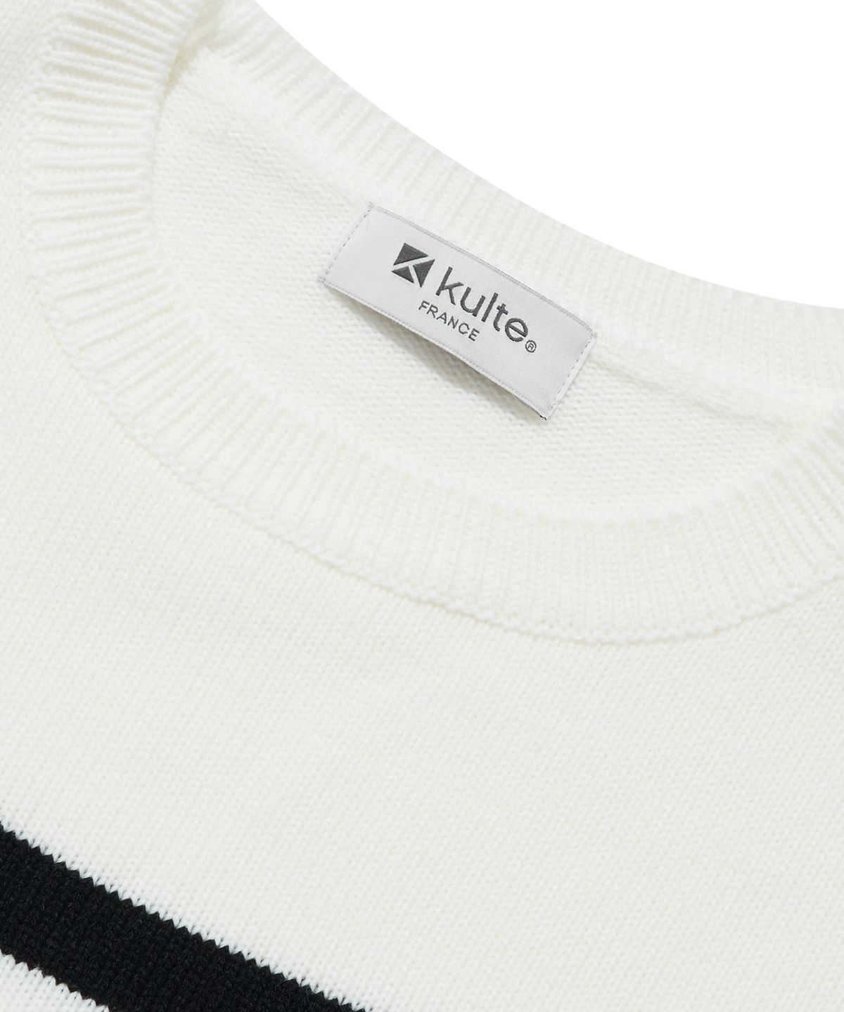 쿨트(KULTE) DAILY STRIPE KNIT_IVORY