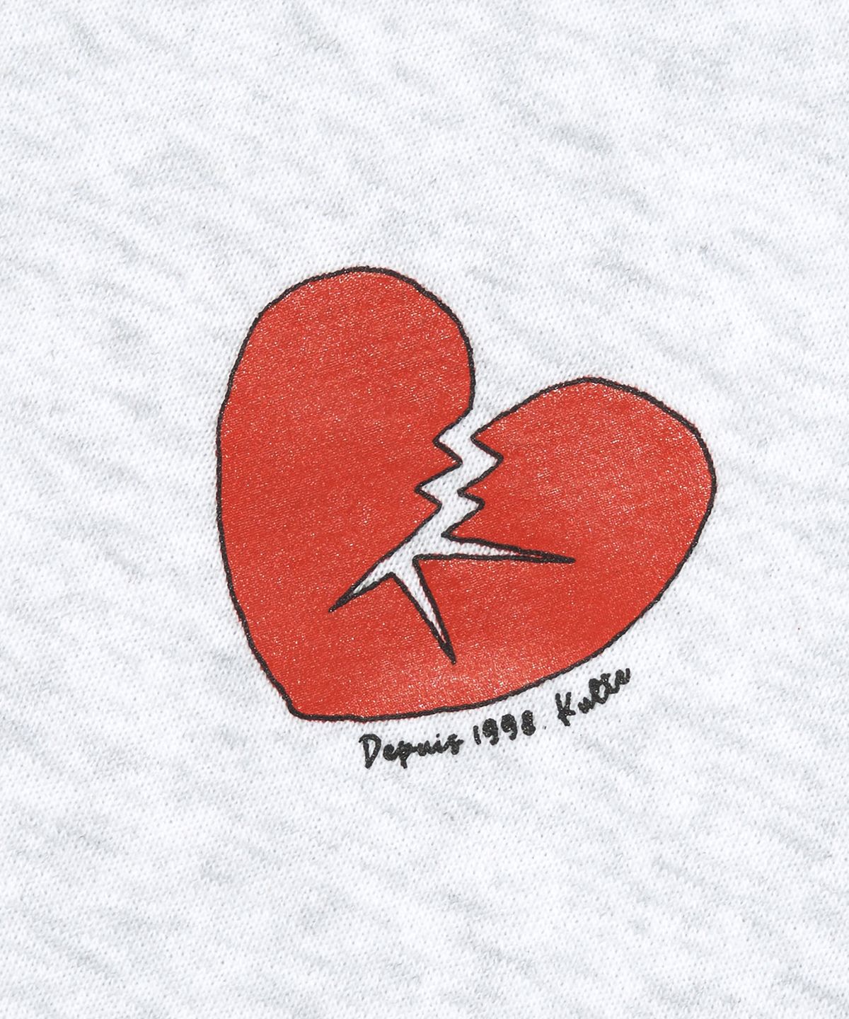 쿨트(KULTE) K HEART LOGO HOODY_L.MELANGE