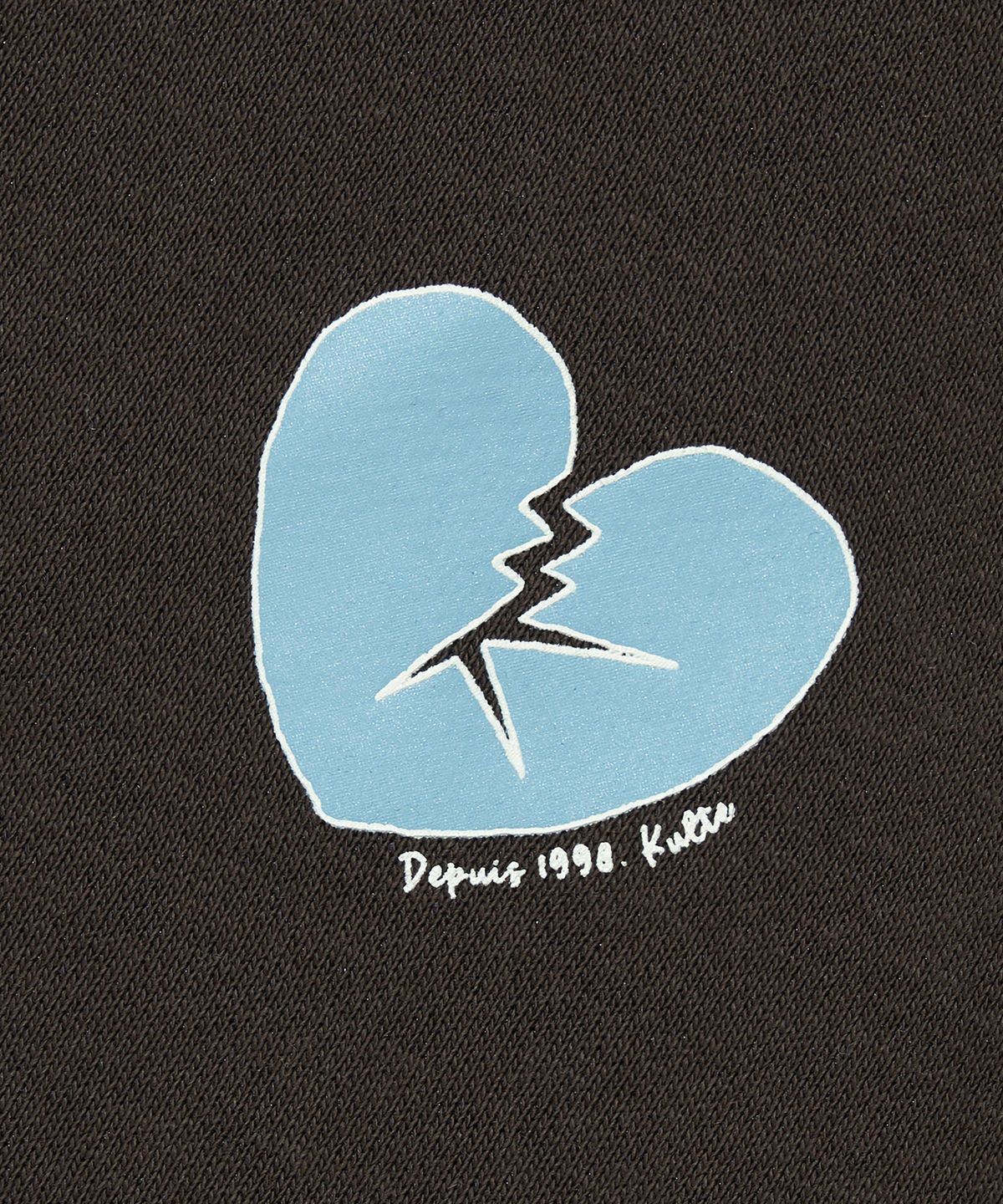 쿨트(KULTE) K HEART LOGO HOODY_BROWN