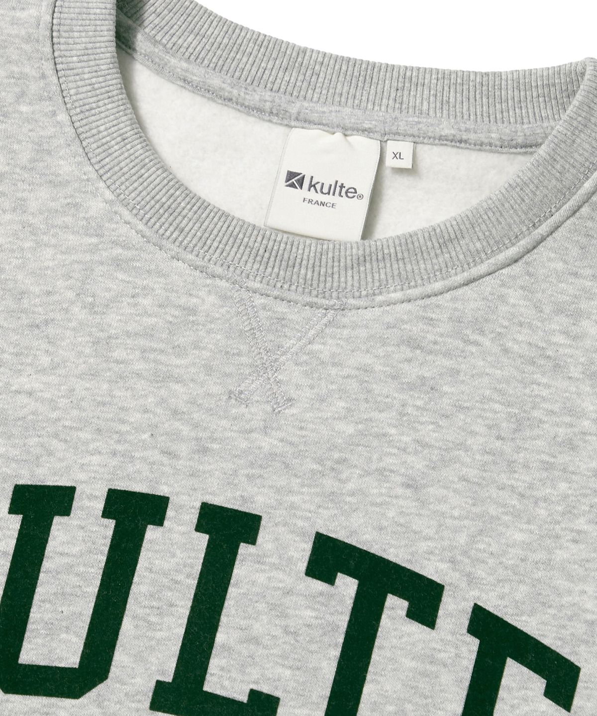 쿨트(KULTE) COLLEGE FLOPPY CREWNECK_M.GREY