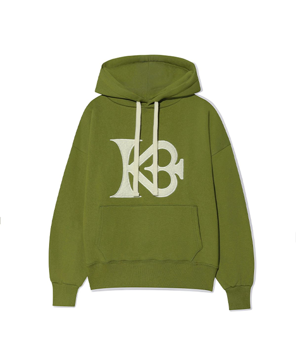 키쇼르(KISHOR) (기모)signature logo cozy hoodie_OLIVE