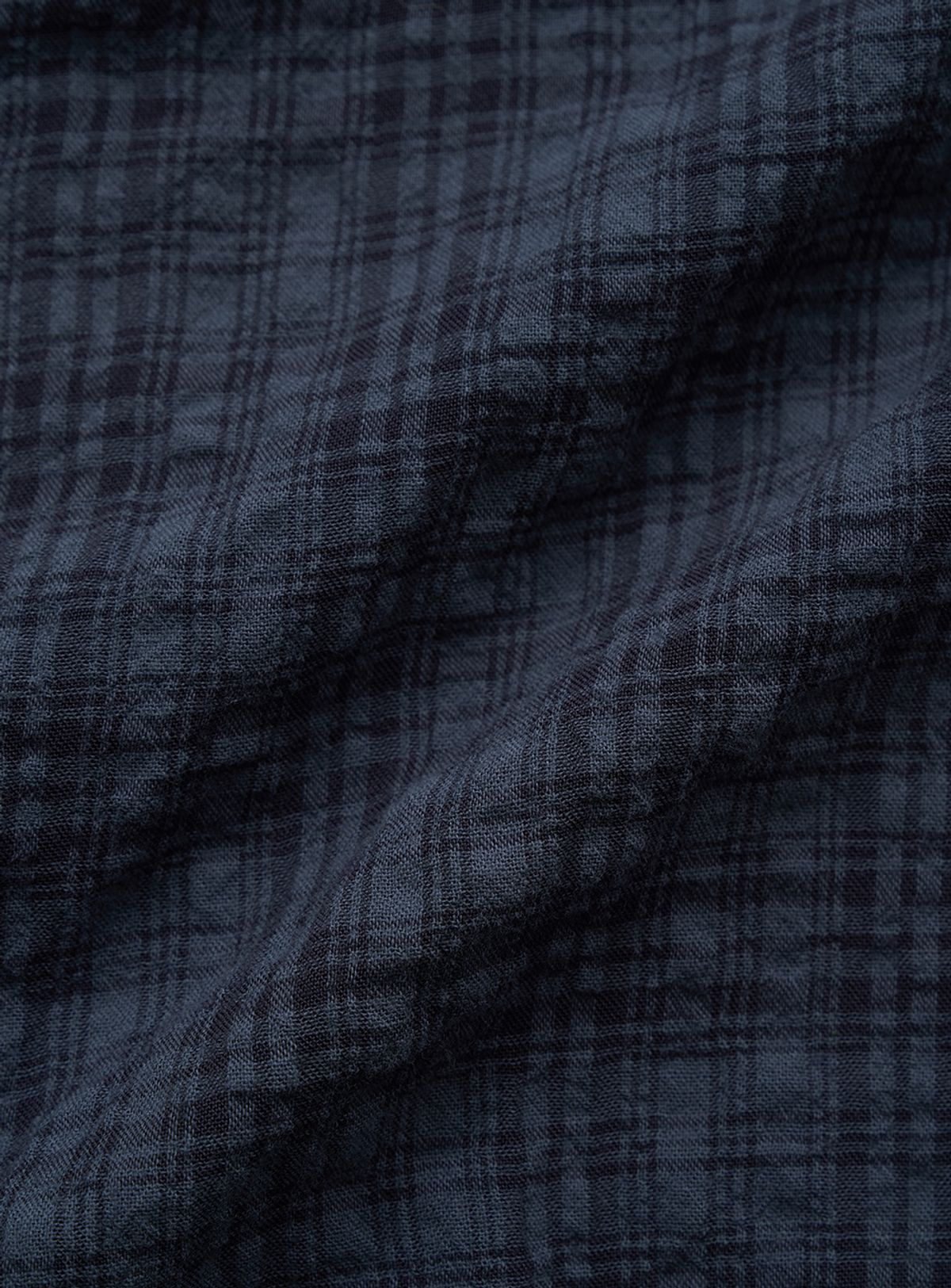 더바넷(THEBARNNET) Panele Check Ruffled Blouse_Navy