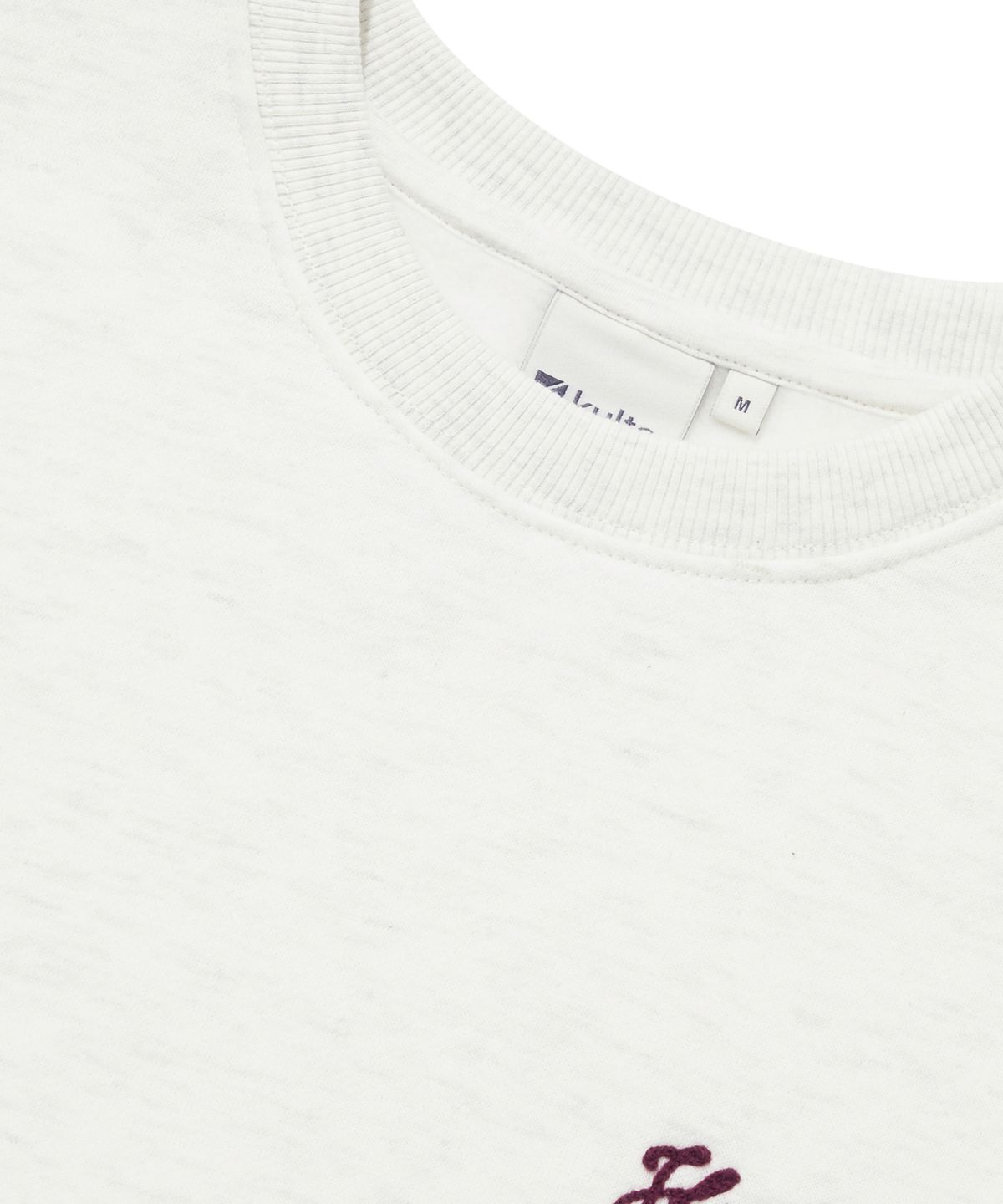 쿨트(KULTE) SMALL SCRIPT CHAIN CREWNECK_O.B.MELANGE