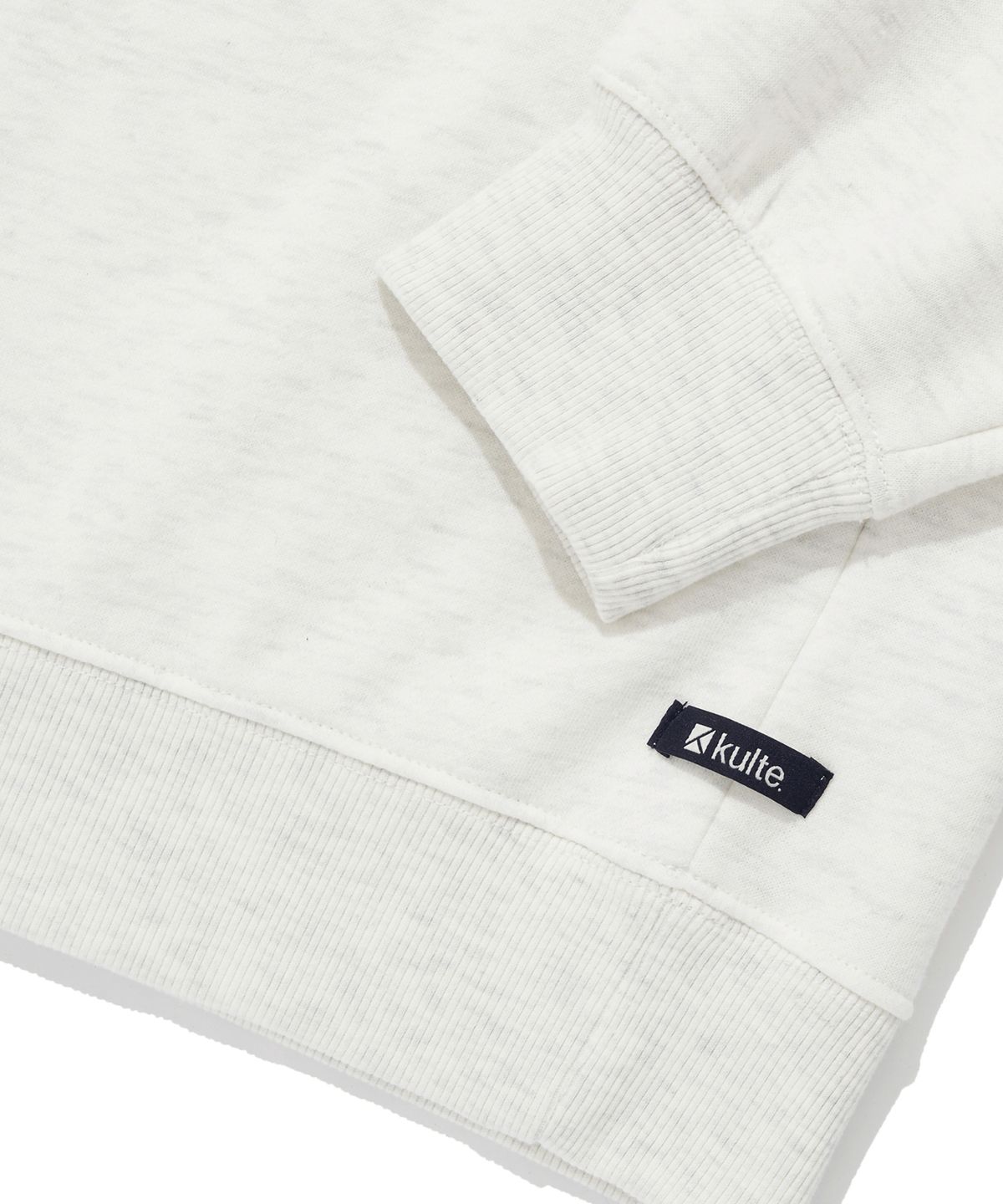 쿨트(KULTE) SMALL SCRIPT CHAIN CREWNECK_O.B.MELANGE