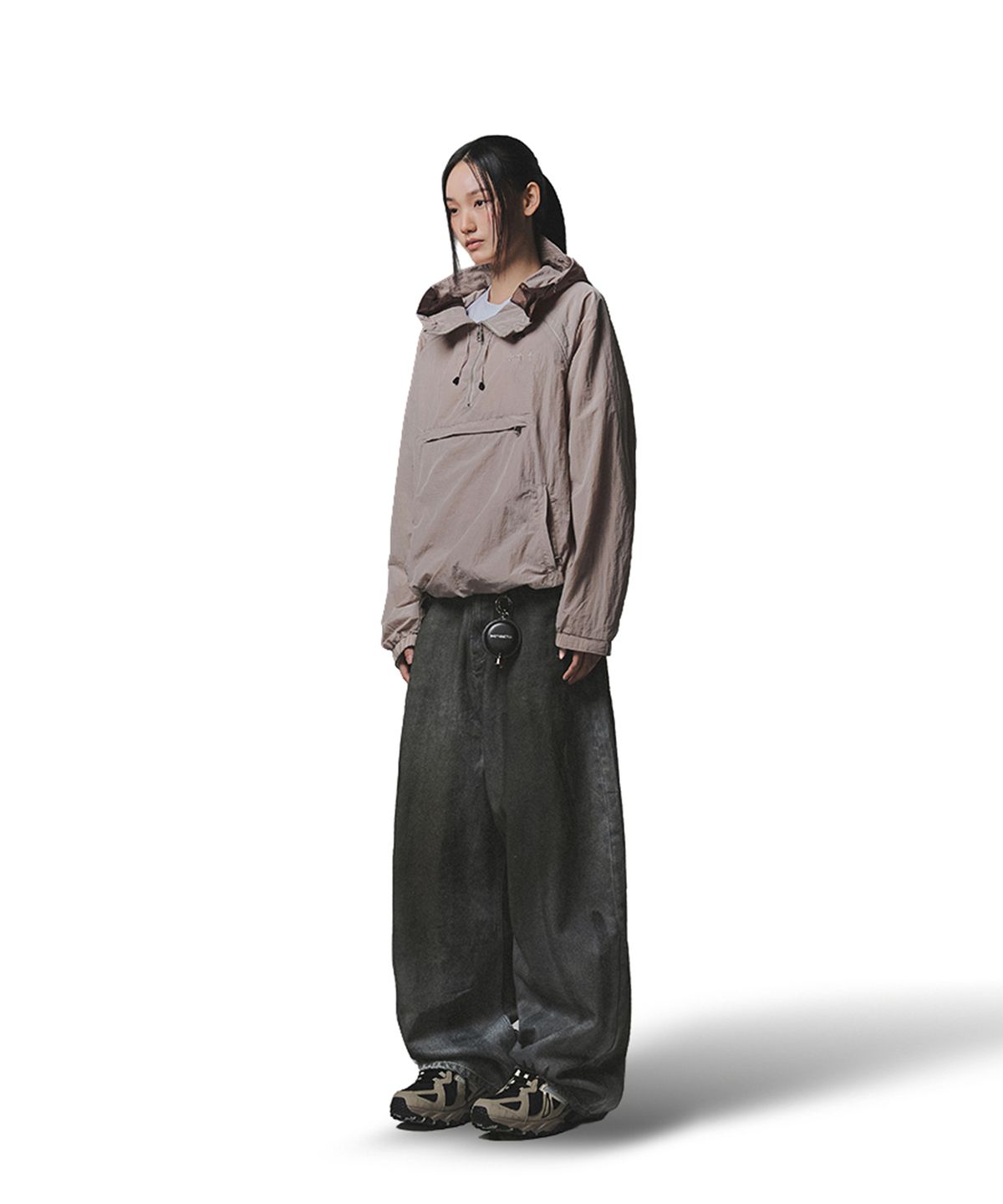 낫포너드(NOT4NERD) Brush Stroke Washed Denim Pants - Deep Blue