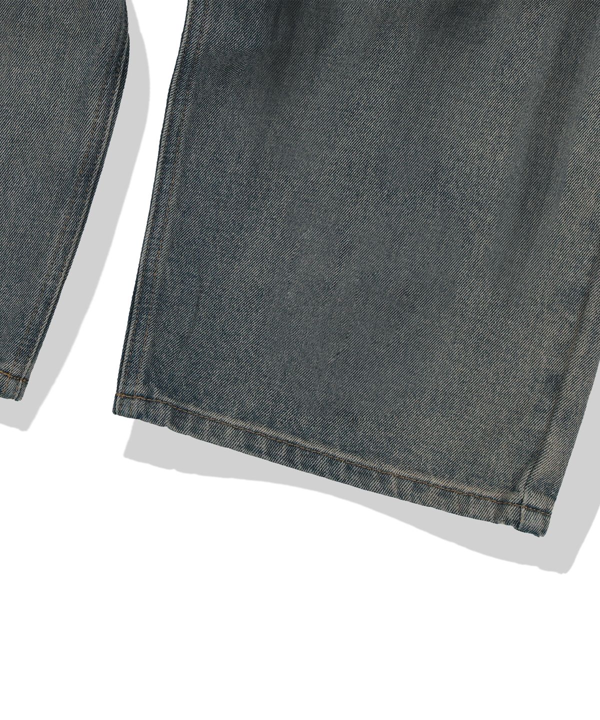 낫포너드(NOT4NERD) Brush Stroke Washed Denim Pants - Deep Blue