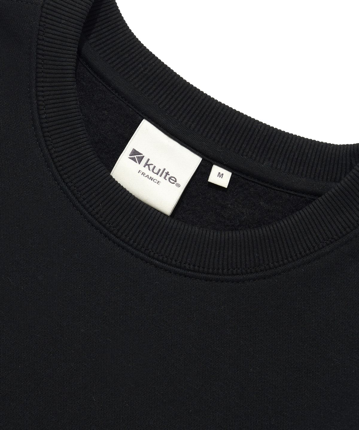 쿨트(KULTE) SMILE LOGO CREWNECK_BLACK