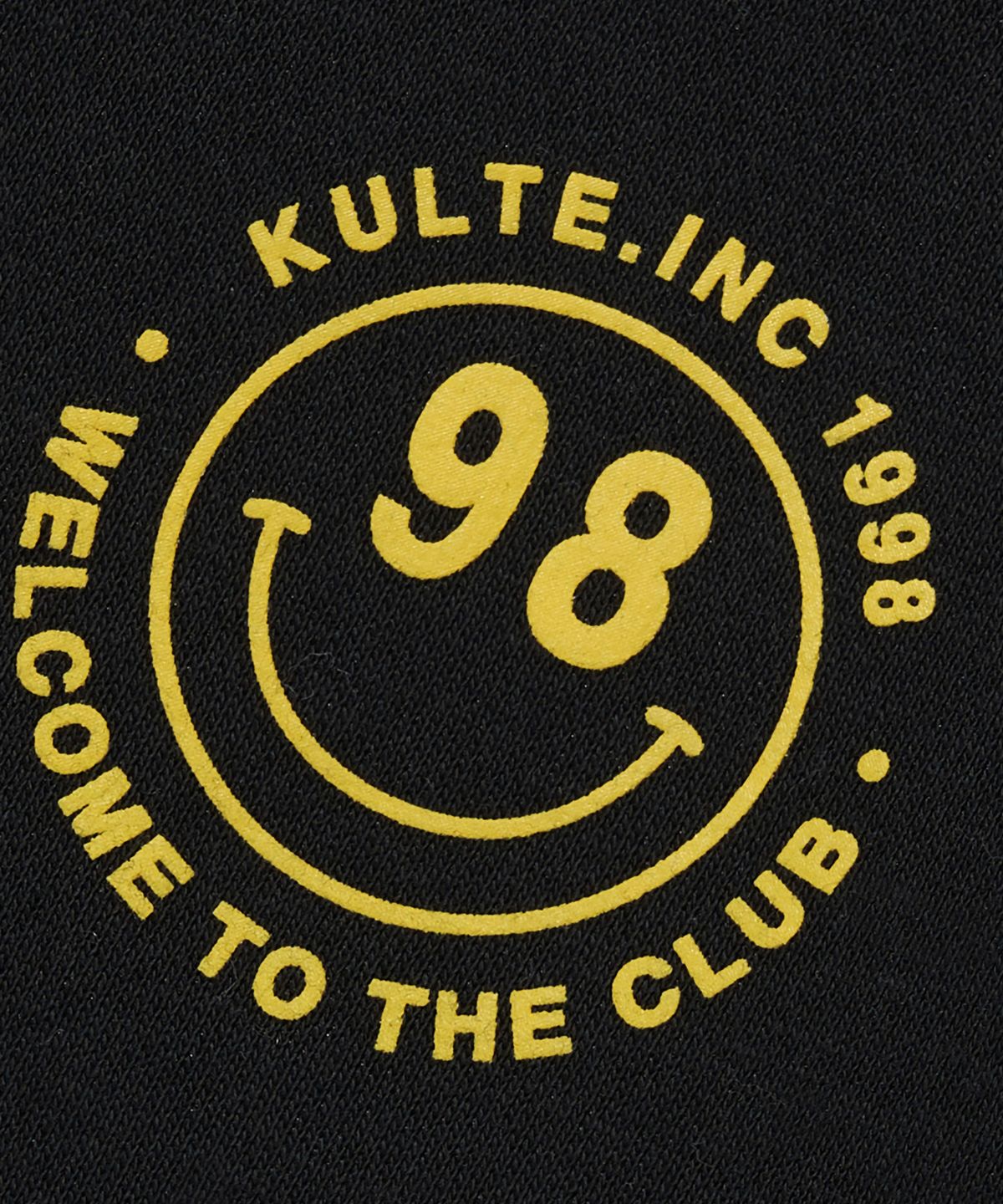 쿨트(KULTE) SMILE LOGO CREWNECK_BLACK