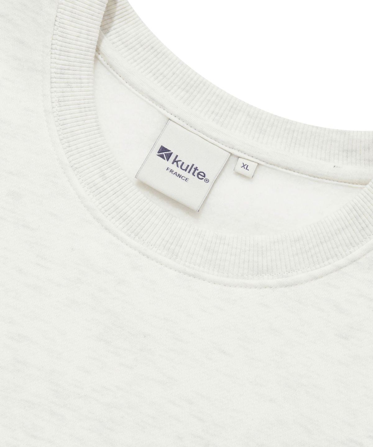쿨트(KULTE) SMILE LOGO CREWNECK_O.B.MELANGE