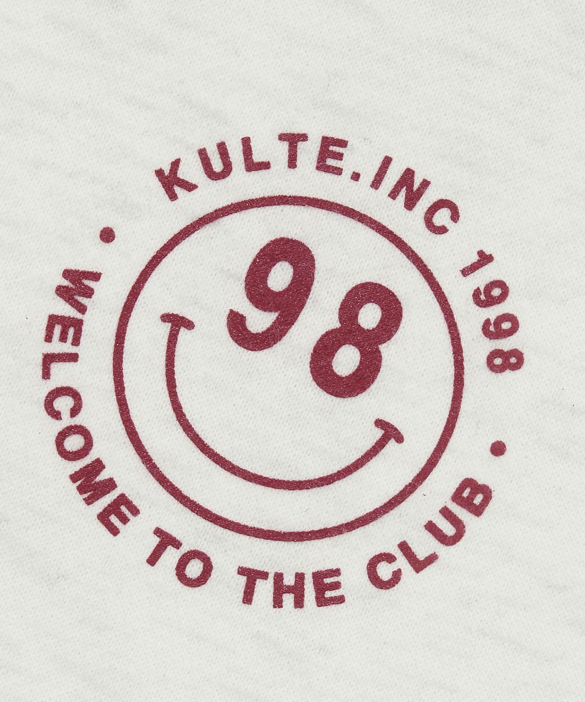 쿨트(KULTE) SMILE LOGO CREWNECK_O.B.MELANGE