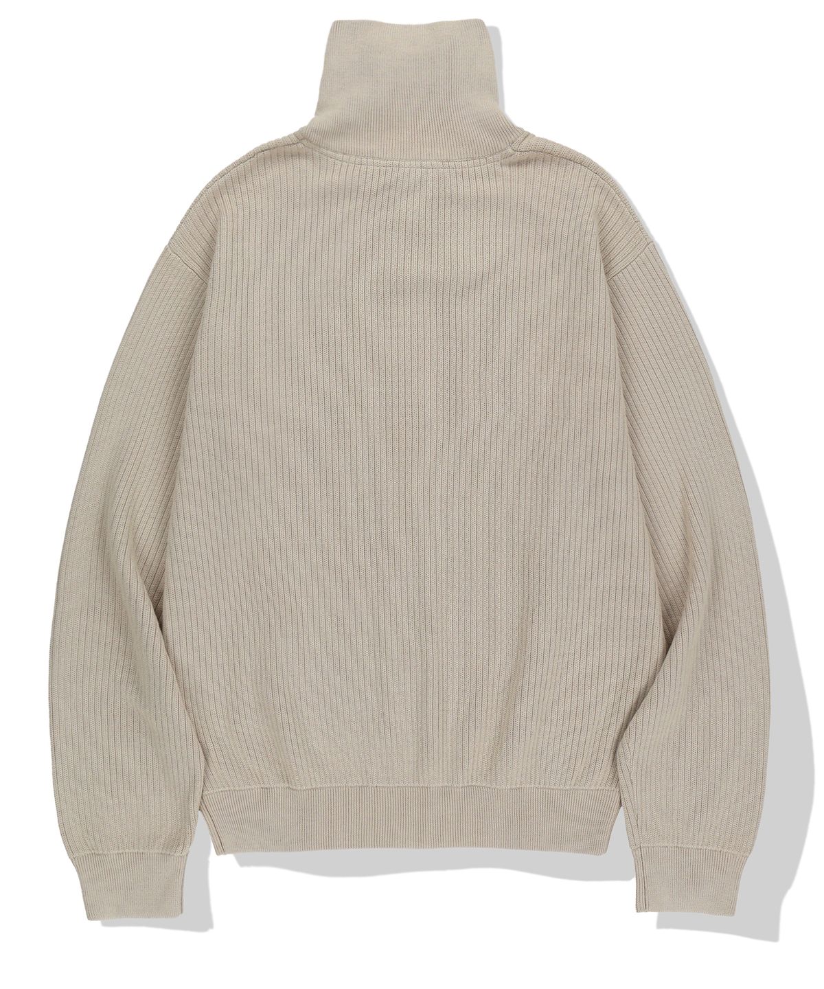 낫포너드(NOT4NERD) Angel Argyle Knit Track Jacket - Beige