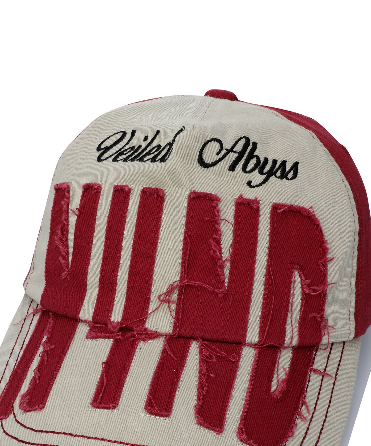 낫포너드(NOT4NERD) N4ND Logo Applique Ball Cap - Red