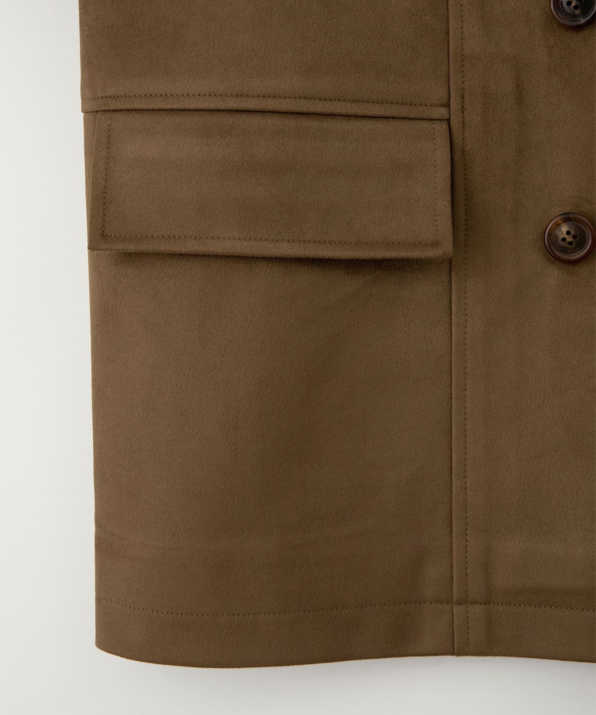 썸웨어버터(SOMEWHEREBUTTER) Rust Suede Jacket - Brown