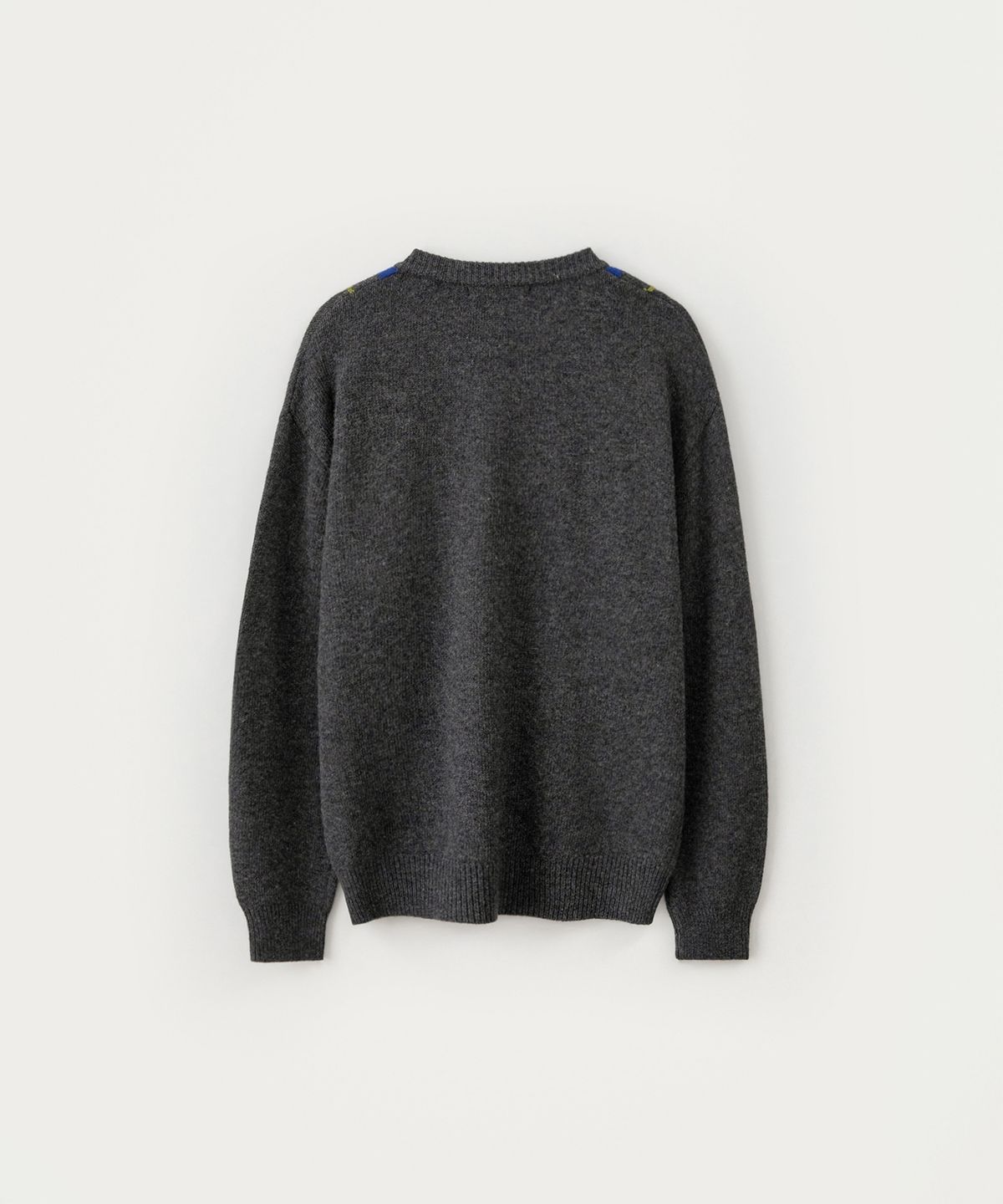 썸웨어버터(SOMEWHEREBUTTER) Noelle Argyle Knit - Charcoal