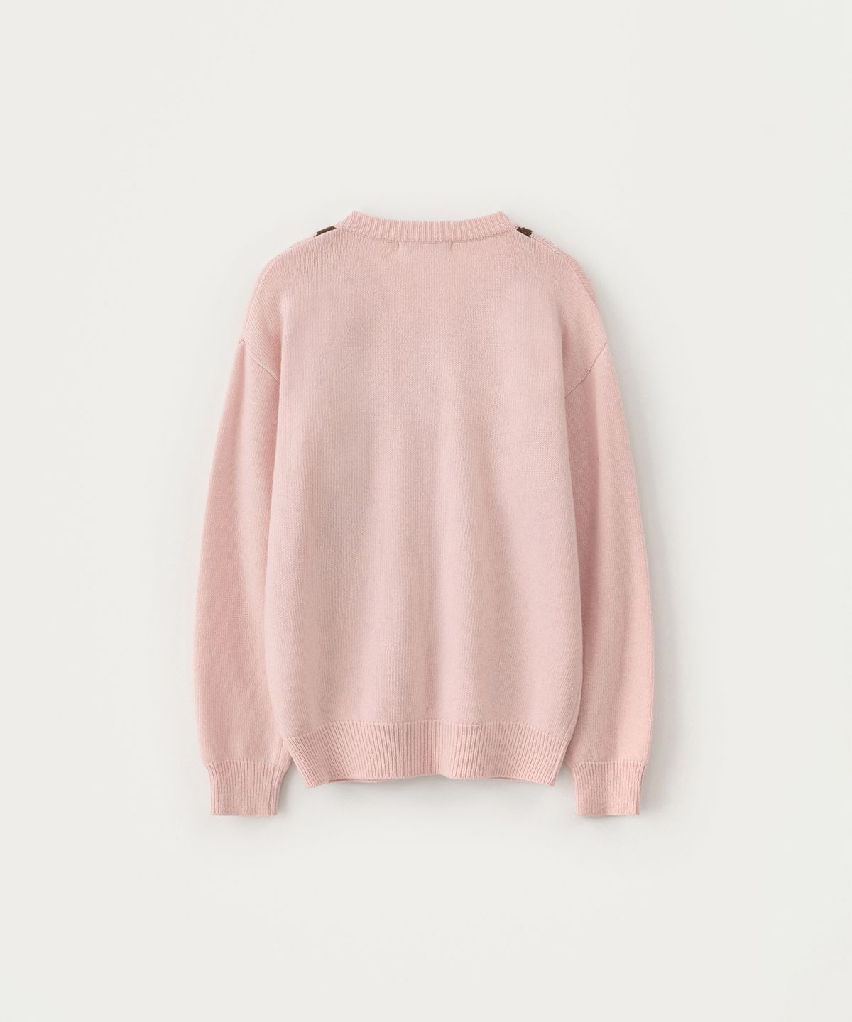 썸웨어버터(SOMEWHEREBUTTER) Noelle Argyle Knit - Pink
