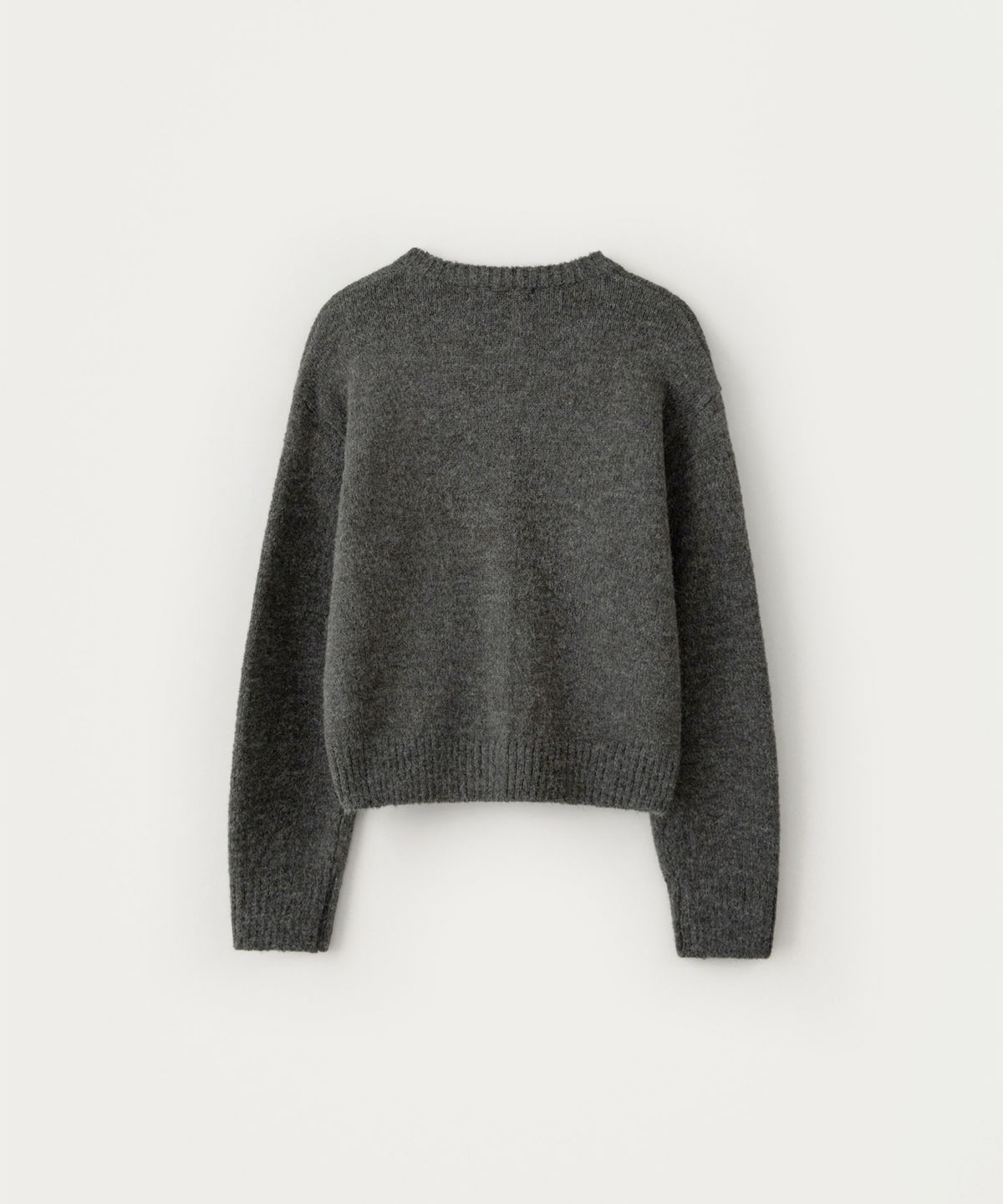 썸웨어버터(SOMEWHEREBUTTER) Manon Alpaca Cardigan - Charcoal