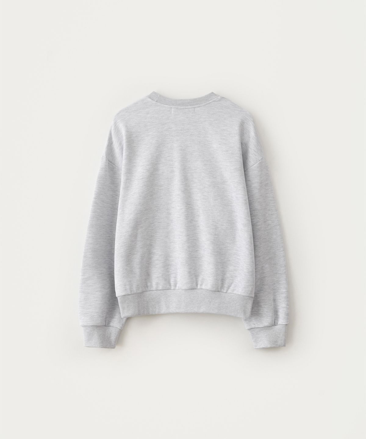 썸웨어버터(SOMEWHEREBUTTER) Square Logo Sweatshirt - White Melange