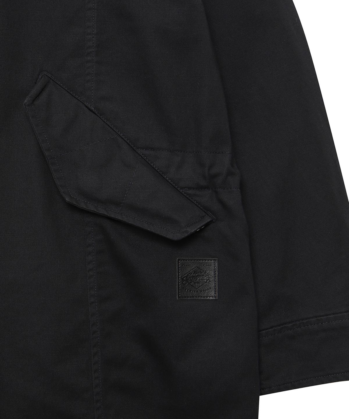 슈퍼드라이(SUPERDRY) 밀리터리 피시테일 자켓 블랙