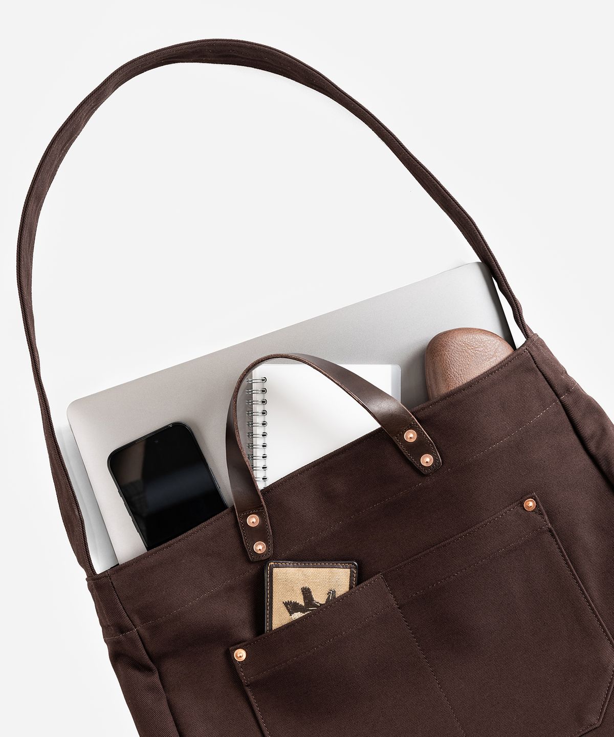 와일드 브릭스(WILD BRICKS) W24 TWO-WAY BAG (dark brown)