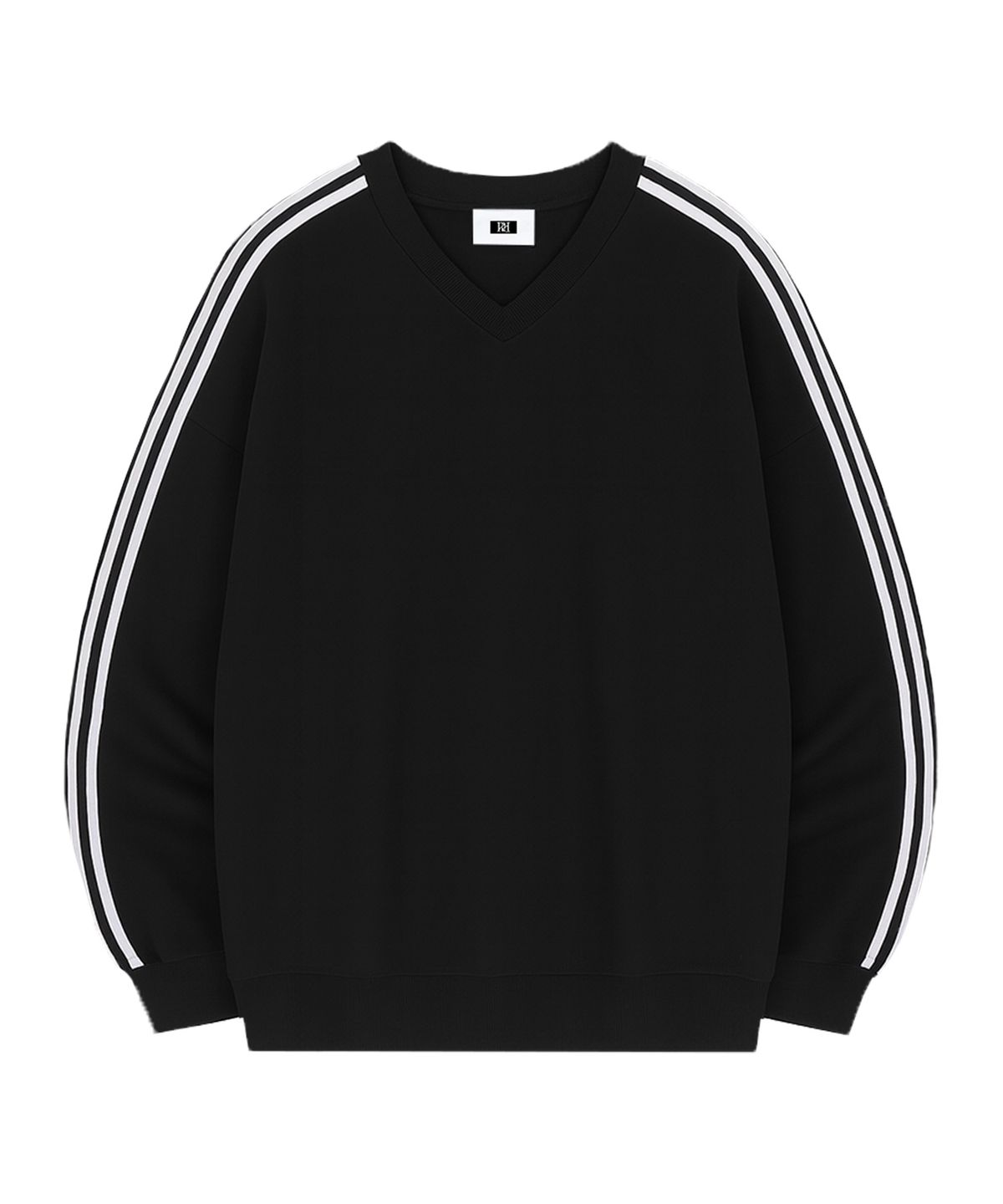 랜덤오프(RANDOMOFF) [Unisex] SPORTY TRACK V-NECK OVER FIT SWEATSHIRT (4color)