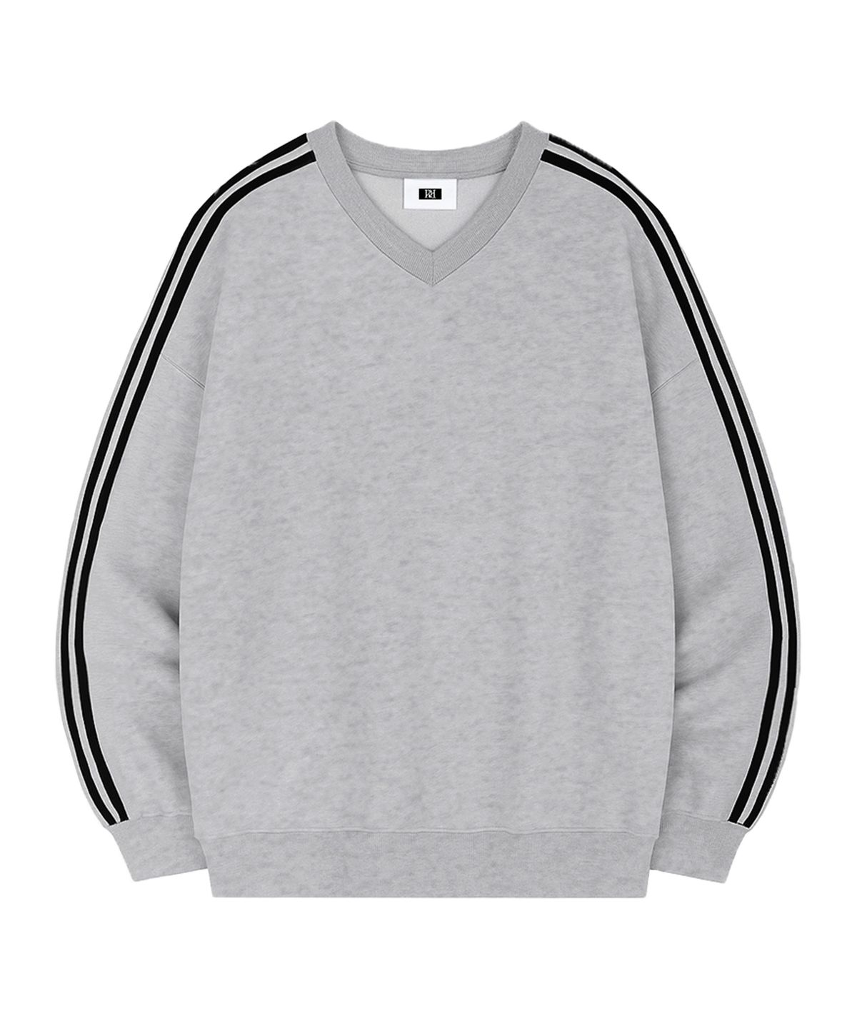 랜덤오프(RANDOMOFF) [Unisex] SPORTY TRACK V-NECK OVER FIT SWEATSHIRT (4color)