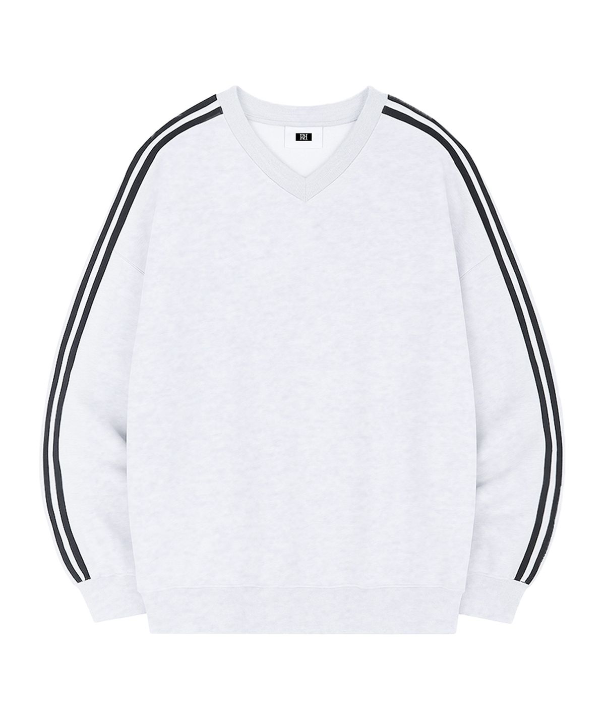 랜덤오프(RANDOMOFF) [Unisex] SPORTY TRACK V-NECK OVER FIT SWEATSHIRT (4color)