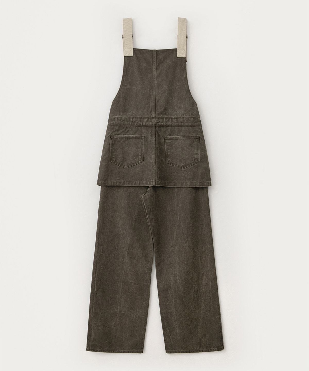 썸웨어버터(SOMEWHEREBUTTER) Vintage Combi Cotton Overall - Vintage Brown