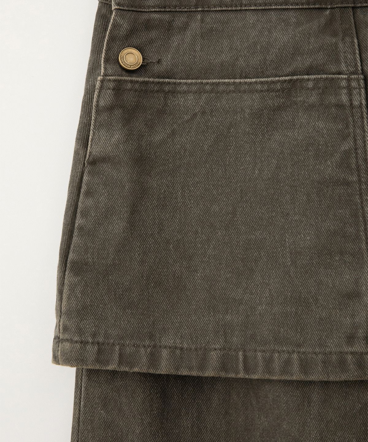 썸웨어버터(SOMEWHEREBUTTER) Vintage Combi Cotton Overall - Vintage Brown