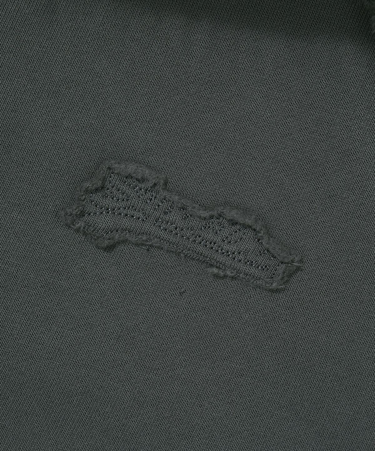슈퍼드라이(SUPERDRY) W 빈티지 아플리케 스몰로고 퍼후드집업 다크그레이