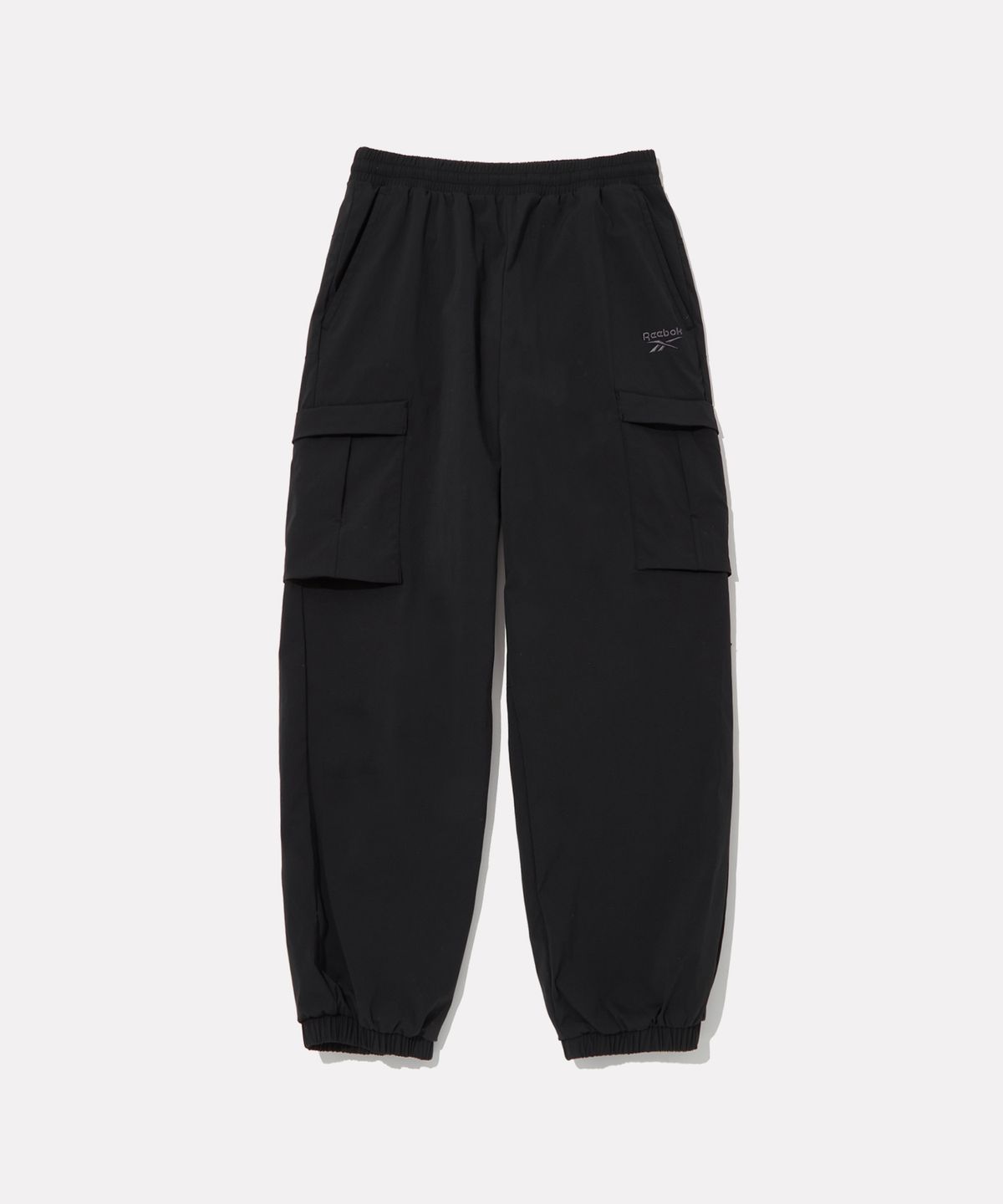 리복(REEBOK) 나일론 스트레치 카고 조거 팬츠 - 블랙