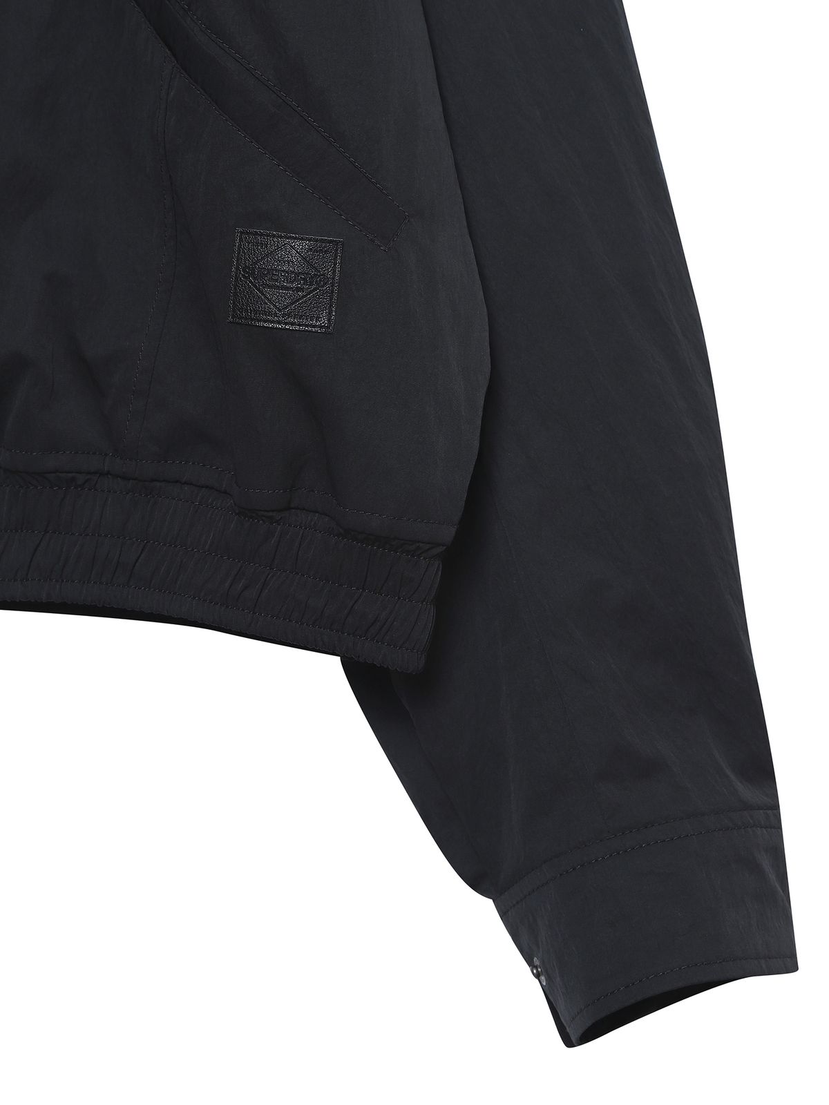 슈퍼드라이(SUPERDRY) W 볼륨 슬리브 블루종 자켓 블랙