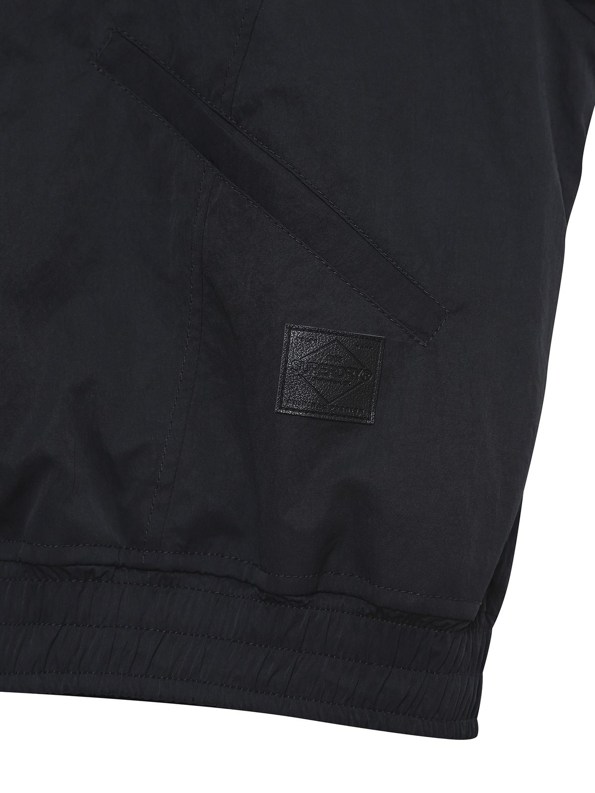 슈퍼드라이(SUPERDRY) W 볼륨 슬리브 블루종 자켓 블랙