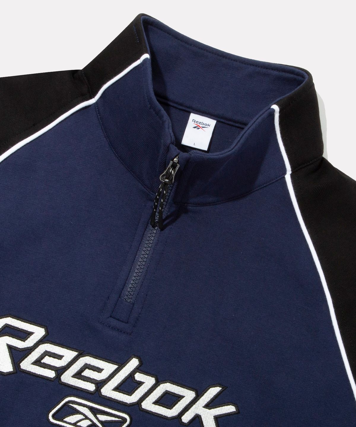 리복(REEBOK) 프리미어 반집업 맨투맨 - 네이비