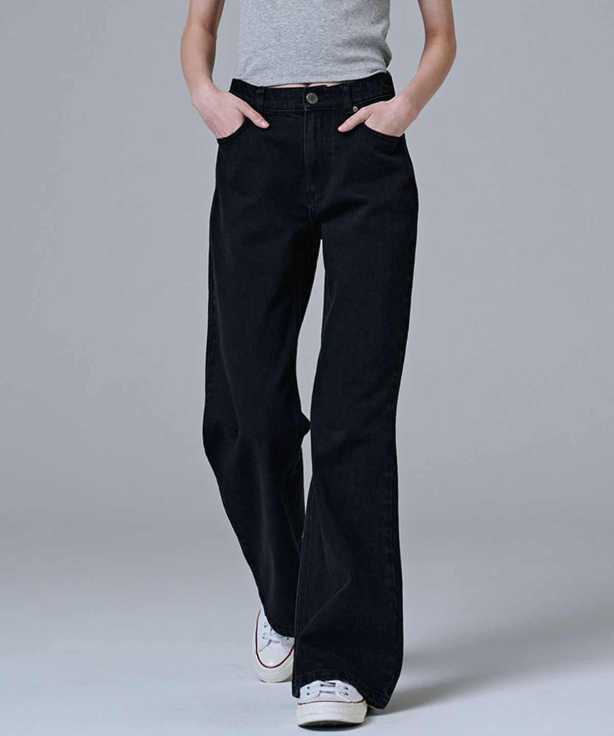마롭(MALOUPE) 9134 레귤러 부츠컷 데님 (블랙)