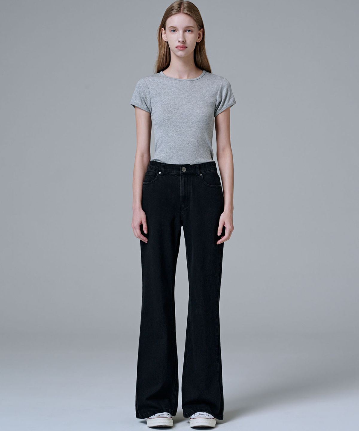마롭(MALOUPE) 9134 레귤러 부츠컷 데님 (블랙)