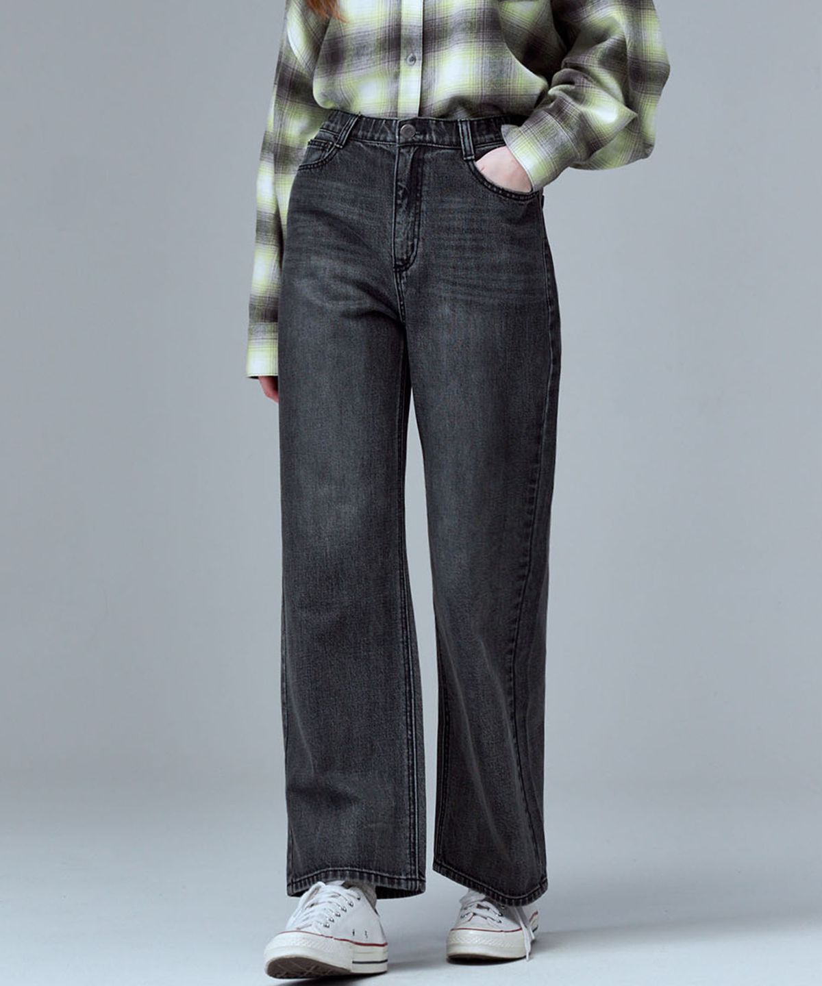 마롭(MALOUPE) 9147 올브러쉬 빈티지 데님 (블랙)