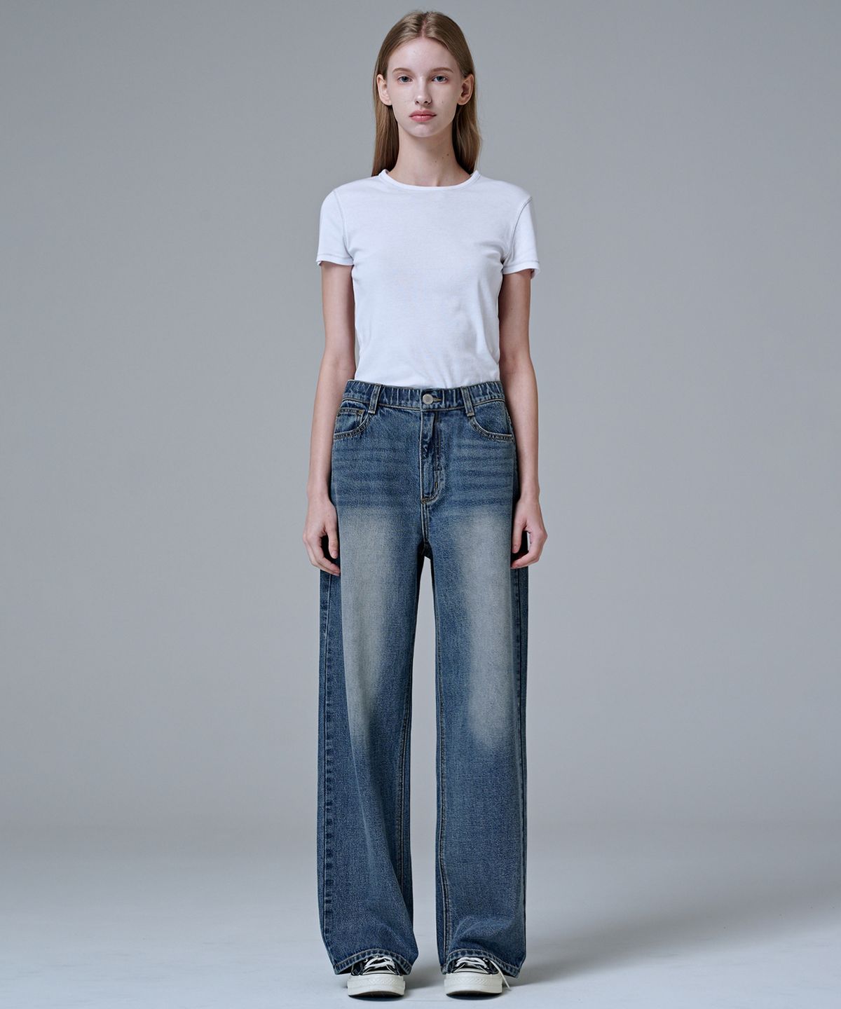 마롭(MALOUPE) 9147 올브러시 빈티지 데님 (미디움 인디고)