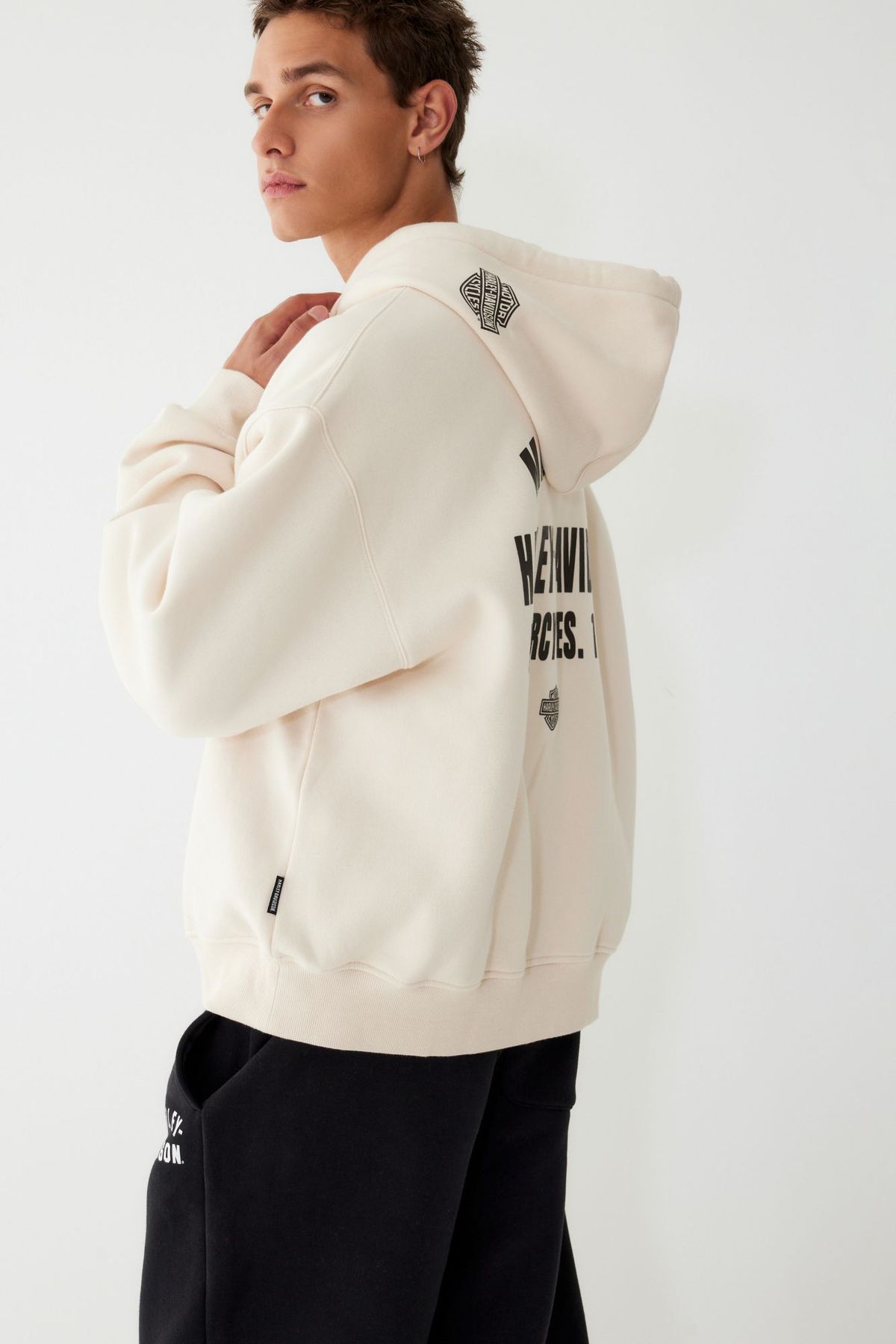 할리데이비슨 컬렉션스®(HARLEY-DAVIDSON COLLECTIONS®) Authentic 후드티 크림 HH15309402