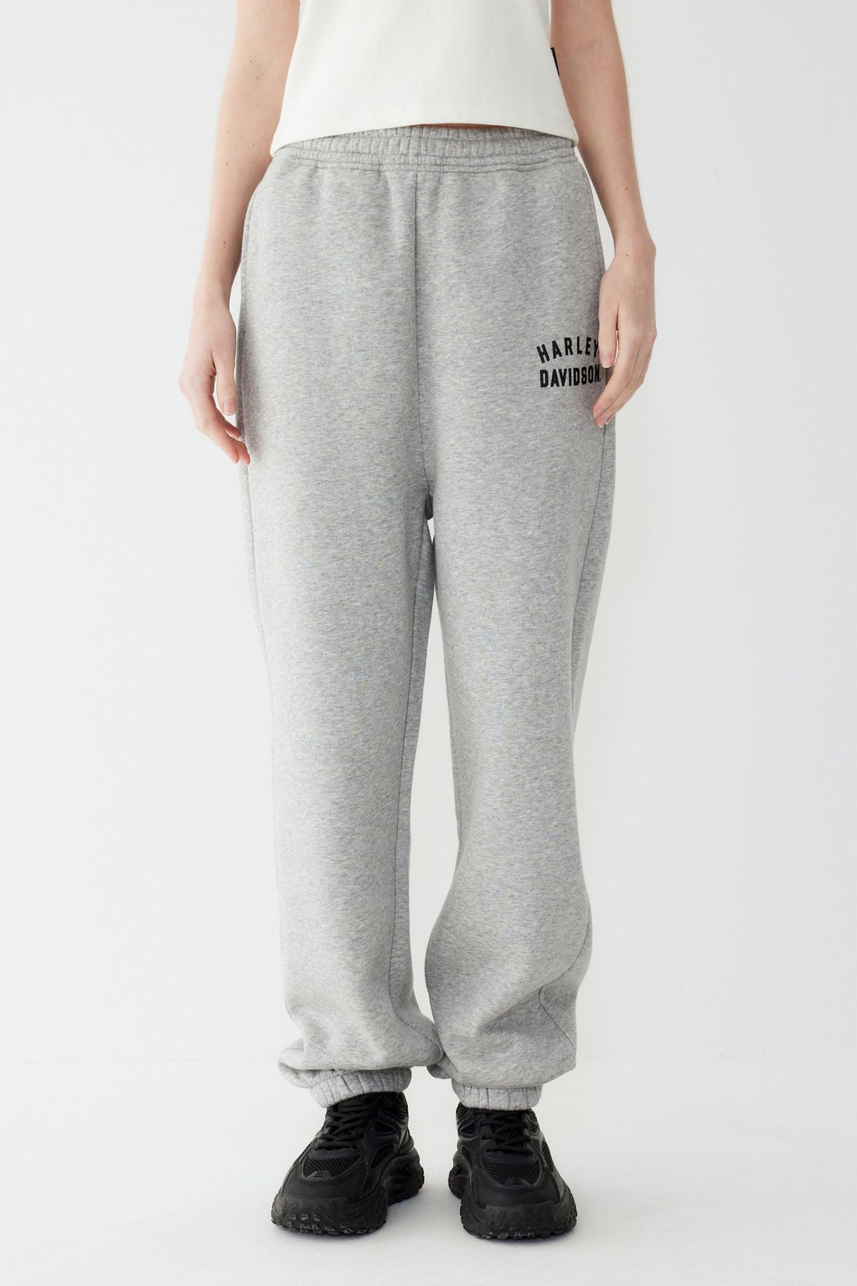 할리데이비슨 컬렉션스®(HARLEY-DAVIDSON COLLECTIONS®) Authentic 스웻팬츠 멜란지 그레이 HH15320401