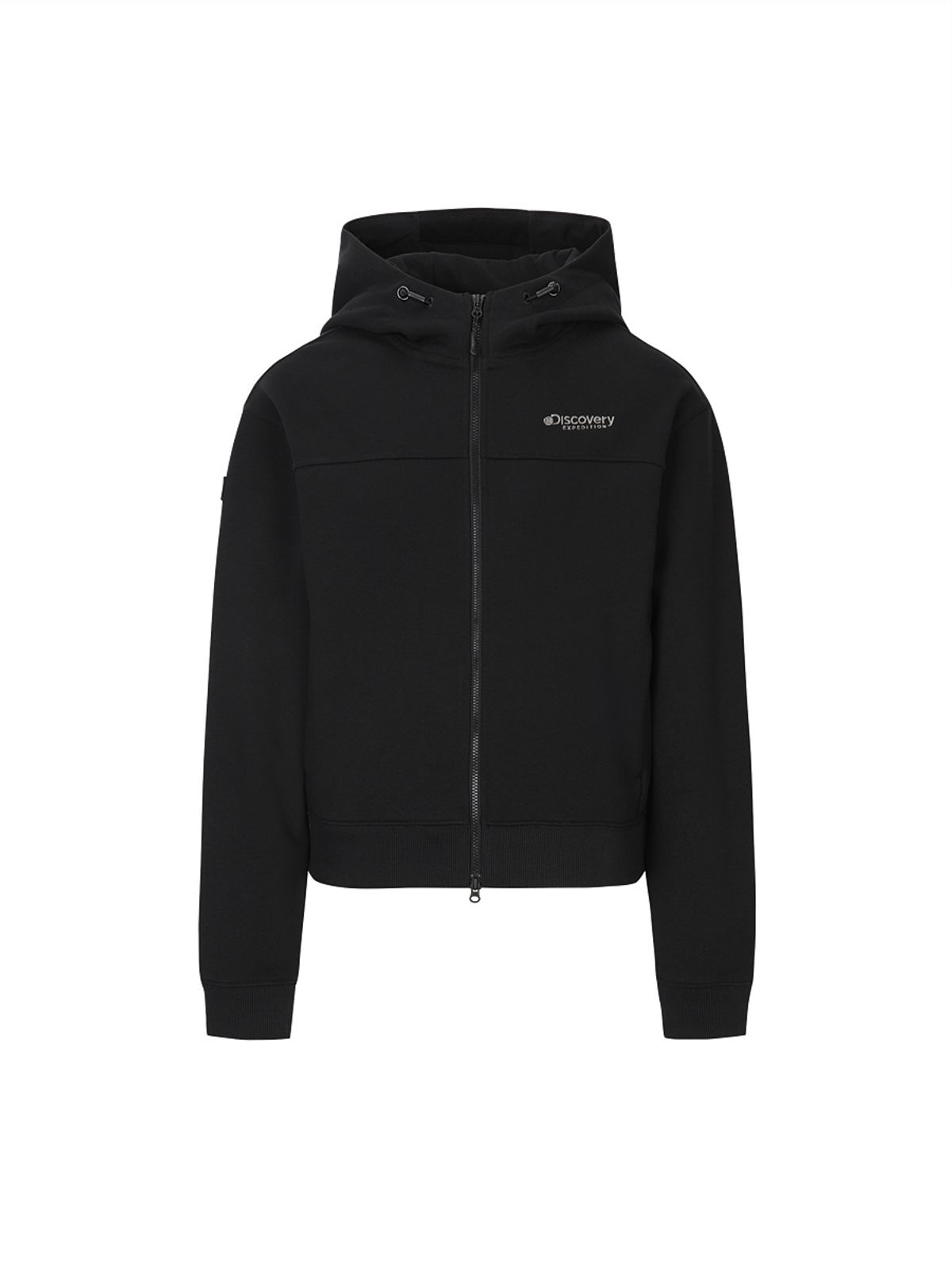 디스커버리 익스페디션(DISCOVERY EXPEDITION) 여성 소로나웜 에센셜 트레이닝 크롭 자켓 (BLACK)