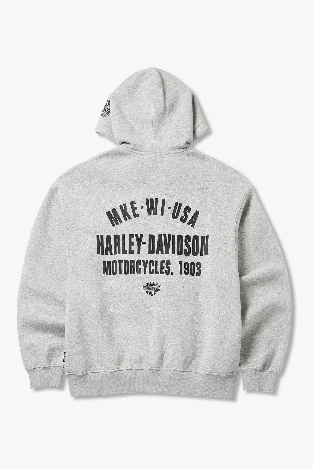 할리데이비슨 컬렉션스®(HARLEY-DAVIDSON COLLECTIONS®) Authentic 후드집업 멜란지 그레이 HH15309401