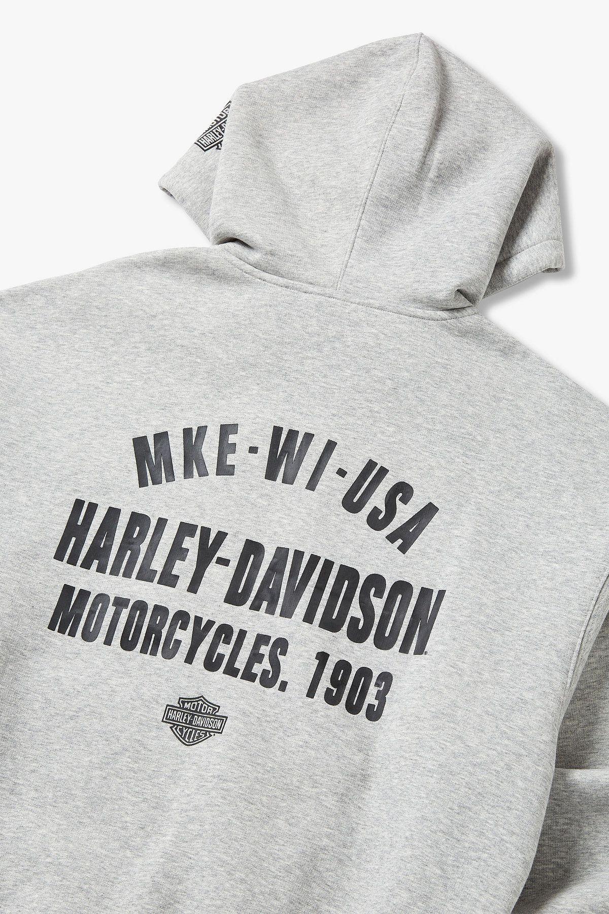 할리데이비슨 컬렉션스®(HARLEY-DAVIDSON COLLECTIONS®) Authentic 후드집업 멜란지 그레이 HH15309401